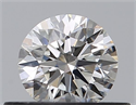 Natural Diamond 0.40 Carats, Round with Excellent Cut, H Color, VVS2 Clarity and Certified by GIA