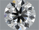 Natural Diamond 0.50 Carats, Round with Very Good Cut, I Color, VS1 Clarity and Certified by GIA