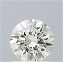 Natural Diamond 0.60 Carats, Round with Excellent Cut, K Color, VVS2 Clarity and Certified by IGI