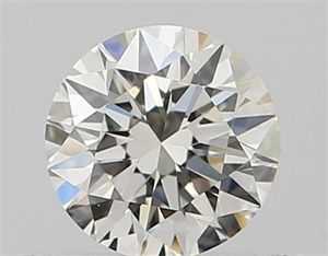 Picture of Natural Diamond 0.40 Carats, Round with Excellent Cut, I Color, VS1 Clarity and Certified by GIA