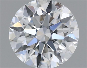 Picture of Natural Diamond 0.41 Carats, Round with Excellent Cut, E Color, VS2 Clarity and Certified by GIA