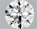 Natural Diamond 0.50 Carats, Round with Very Good Cut, K Color, VVS2 Clarity and Certified by GIA