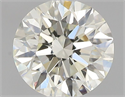 Natural Diamond 0.50 Carats, Round with Excellent Cut, J Color, VVS2 Clarity and Certified by IGI