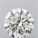 Natural Diamond 0.55 Carats, Round with Excellent Cut, J Color, SI2 Clarity and Certified by GIA