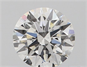 Natural Diamond 0.40 Carats, Round with Excellent Cut, F Color, SI1 Clarity and Certified by GIA