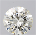 Natural Diamond 2.54 Carats, Round with Excellent Cut, J Color, SI1 Clarity and Certified by GIA