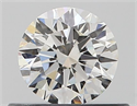 Natural Diamond 0.43 Carats, Round with Excellent Cut, H Color, VVS1 Clarity and Certified by GIA