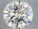 Natural Diamond 3.00 Carats, Round with Excellent Cut, K Color, VS2 Clarity and Certified by GIA