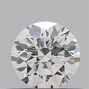 Picture of Natural Diamond 0.51 Carats, Round with Excellent Cut, H Color, SI2 Clarity and Certified by GIA