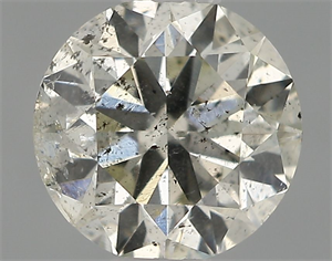 Picture of Natural Diamond 0.51 Carats, Round with Very Good Cut, I Color, SI2 Clarity and Certified by IGI