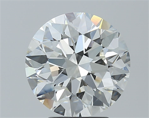 Picture of Natural Diamond 3.42 Carats, Round with Excellent Cut, H Color, VVS2 Clarity and Certified by GIA