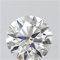 Natural Diamond 0.44 Carats, Round with Excellent Cut, I Color, VVS2 Clarity and Certified by GIA