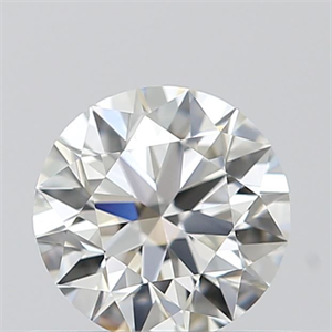 Picture of Natural Diamond 0.44 Carats, Round with Excellent Cut, I Color, VVS2 Clarity and Certified by GIA