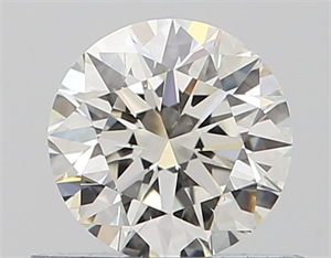 Picture of Natural Diamond 0.52 Carats, Round with Excellent Cut, I Color, VS2 Clarity and Certified by GIA