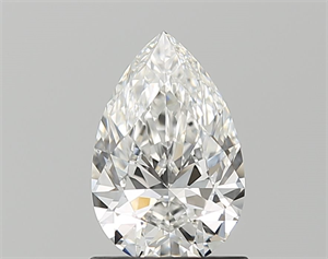 Picture of Natural Diamond 1.00 Carats, Pear with  Cut, F Color, VVS2 Clarity and Certified by GIA