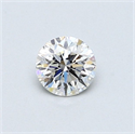 Natural Diamond 0.41 Carats, Round with Very Good Cut, G Color, VVS1 Clarity and Certified by GIA