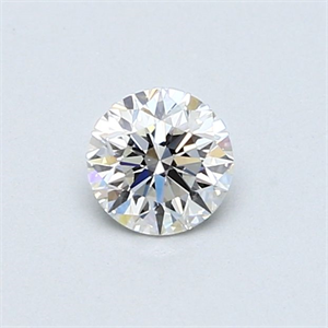 Picture of Natural Diamond 0.41 Carats, Round with Very Good Cut, G Color, VVS1 Clarity and Certified by GIA