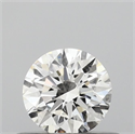 Natural Diamond 0.44 Carats, Round with Excellent Cut, H Color, VS2 Clarity and Certified by GIA