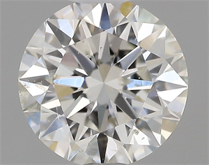 Picture of Natural Diamond 0.50 Carats, Round with Excellent Cut, I Color, SI2 Clarity and Certified by GIA