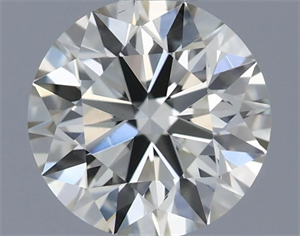 Picture of Natural Diamond 0.50 Carats, Round with Excellent Cut, I Color, VVS2 Clarity and Certified by IGI