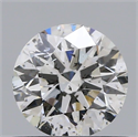 Natural Diamond 0.57 Carats, Round with Excellent Cut, G Color, I1 Clarity and Certified by GIA