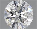 Natural Diamond 0.50 Carats, Round with Good Cut, I Color, VVS1 Clarity and Certified by GIA