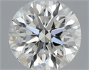 Natural Diamond 0.45 Carats, Round with Excellent Cut, J Color, VVS2 Clarity and Certified by GIA