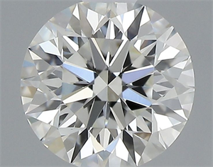 Picture of Natural Diamond 0.45 Carats, Round with Excellent Cut, J Color, VVS2 Clarity and Certified by GIA