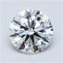 Natural Diamond 1.50 Carats, Round with Excellent Cut, F Color, VVS2 Clarity and Certified by GIA