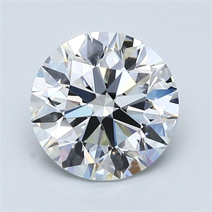 Picture of Natural Diamond 1.50 Carats, Round with Excellent Cut, F Color, VVS2 Clarity and Certified by GIA