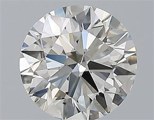 Picture of Natural Diamond 1.71 Carats, Round with Excellent Cut, I Color, SI1 Clarity and Certified by GIA