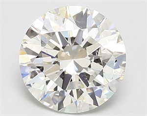 Picture of Natural Diamond 2.01 Carats, Round with Excellent Cut, I Color, SI2 Clarity and Certified by GIA