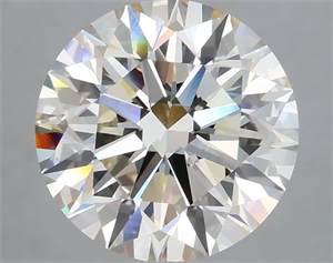 Picture of Natural Diamond 3.15 Carats, Round with Excellent Cut, K Color, VVS2 Clarity and Certified by GIA