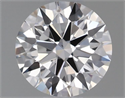 Natural Diamond 0.54 Carats, Round with Excellent Cut, I Color, VS1 Clarity and Certified by IGI