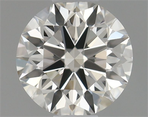 Picture of Natural Diamond 0.40 Carats, Round with Excellent Cut, J Color, VVS1 Clarity and Certified by GIA