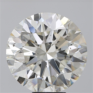 Picture of Natural Diamond 10.06 Carats, Round with Excellent Cut, I Color, SI1 Clarity and Certified by GIA