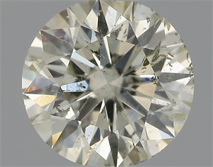 Picture of Natural Diamond 0.72 Carats, Round with Excellent Cut, J Color, SI2 Clarity and Certified by IGI