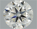 Natural Diamond 0.70 Carats, Round with Very Good Cut, J Color, I1 Clarity and Certified by GIA