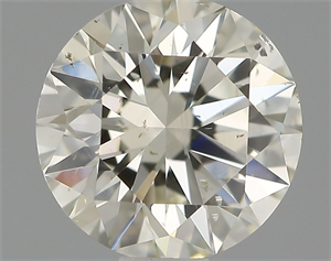 Picture of Natural Diamond 0.65 Carats, Round with Excellent Cut, J Color, SI1 Clarity and Certified by IGI