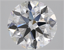 Natural Diamond 2.01 Carats, Round with Excellent Cut, D Color, VS2 Clarity and Certified by GIA