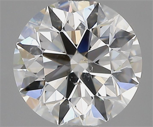 Picture of Natural Diamond 2.01 Carats, Round with Excellent Cut, G Color, SI2 Clarity and Certified by GIA