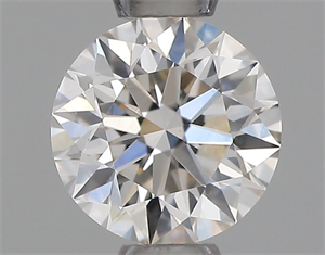 Picture of Natural Diamond 0.40 Carats, Round with Excellent Cut, K Color, VVS2 Clarity and Certified by GIA