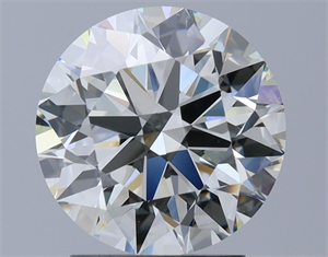 Picture of Natural Diamond 2.25 Carats, Round with Excellent Cut, J Color, VS1 Clarity and Certified by GIA