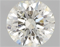 Natural Diamond 0.55 Carats, Round with Excellent Cut, K Color, SI1 Clarity and Certified by GIA