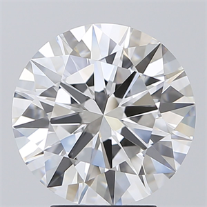 Picture of Natural Diamond 4.03 Carats, Round with Excellent Cut, E Color, IF Clarity and Certified by GIA