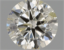 Natural Diamond 0.70 Carats, Round with Excellent Cut, J Color, I1 Clarity and Certified by IGI