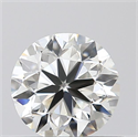 Natural Diamond 0.50 Carats, Round with Very Good Cut, I Color, VS2 Clarity and Certified by GIA