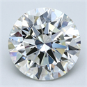 Natural Diamond 3.03 Carats, Round with Excellent Cut, J Color, VS1 Clarity and Certified by GIA