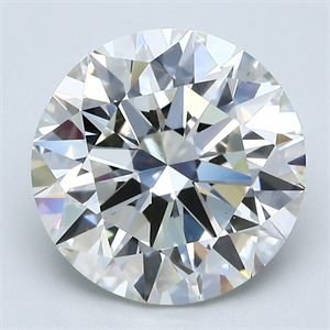 Picture of Natural Diamond 3.03 Carats, Round with Excellent Cut, J Color, VS1 Clarity and Certified by GIA