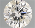 Natural Diamond 0.41 Carats, Round with Excellent Cut, G Color, I1 Clarity and Certified by IGI